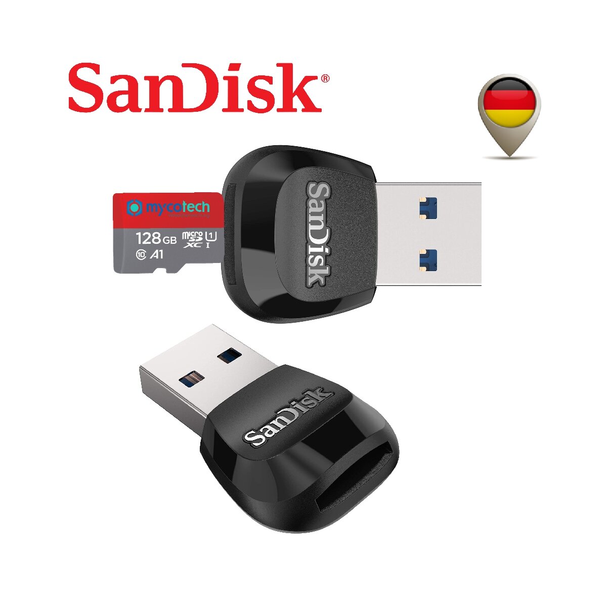 Sandisk Mobile Mate Usb Reader Schneller Microsd Kartenleser F