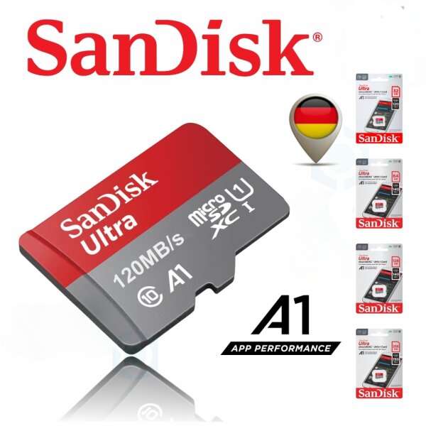 SanDisk microSD A1 120-150MB/s