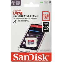 SanDisk microSD A1 120-150MB/s 128 GB