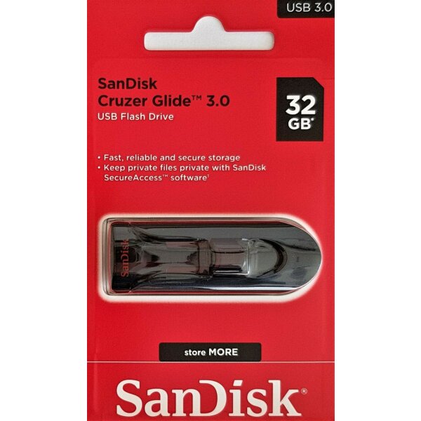 SanDisk Cruzer Glide 3.0 USB Flash Drive 32 GB