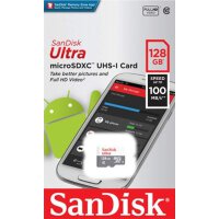 SanDisk Ultra microSD 80-100MB/s 128 GB (100MB/s)