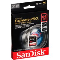 SanDisk Extreme Pro 4K SD Card 64 GB  (4K)