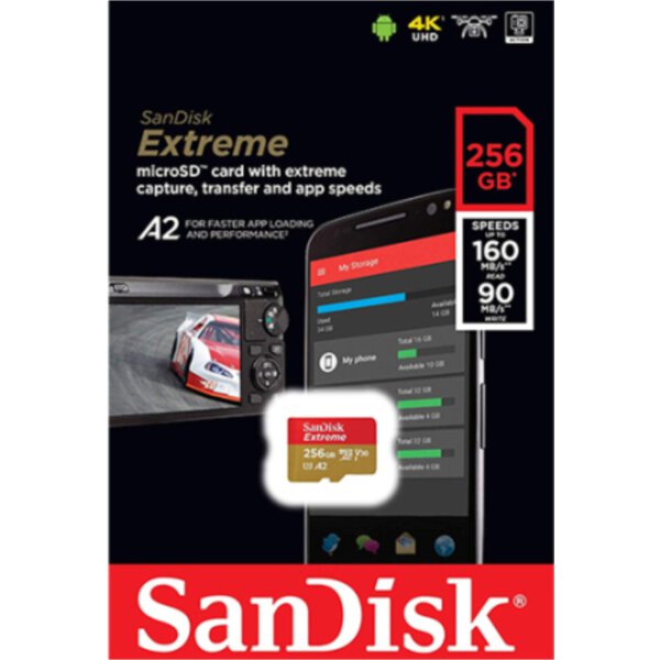 SanDisk Extreme 4K microSD 256 GB