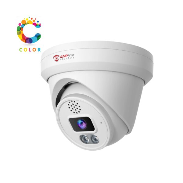 Anpviz 6MP Turret Color Kamera mit Aktive Abschreckung