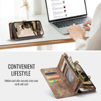 Caseme iPhone Hülle mit Zipper 2in1