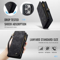 Caseme iPhone Hülle mit Zipper 2in1