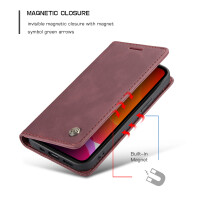 Caseme Handyhülle für Apple iPhone 17 Pro / 18 Pro Karmesinrot