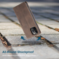 Caseme Handyhülle für Apple iPhone 17 Pro / 18 Pro Dunkelbraun