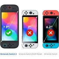 2x Panzerschutzfolie für Nintendo Switch 2