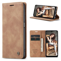 Caseme Handyhülle für Samsung Samsung A17-Hellbraun