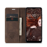 Caseme Handyhülle für Samsung Samsung A17-Dunkelbraun