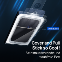 Displayschutzfolie mit Anbringhilfe Premium