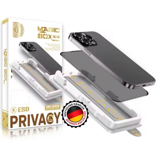 Displayschutzfolie mit Anbringhilfe Premium iPhone Für iPhone 17 Privacy (Sichtschutz)