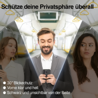 Displayschutzfolie mit Anbringhilfe Premium iPhone Für iPhone 17 Privacy (Sichtschutz)