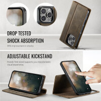 Handyhülle für iPhone C49 2in1 Für iPhone 16 Pro-Braun