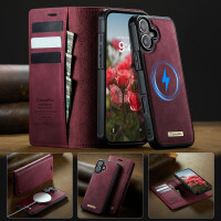 Handyhülle für iPhone C49 2in1 Für iPhone 17-Weinrot
