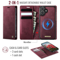 Handyhülle für iPhone C49 2in1 Für iPhone 17-Weinrot
