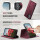 Handyhülle für iPhone C49 2in1 Für iPhone 17-Weinrot