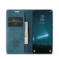 Caseme Handyhülle für Samsung Samsung A57 5G-Dunkles Zyanblau