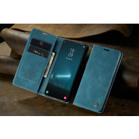Caseme Handyhülle für Samsung Samsung A57 5G-Dunkles Zyanblau