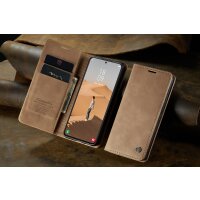 Caseme Handyhülle für Samsung Samsung A57 5G-Hellbraun