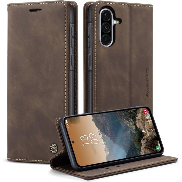 Caseme Handyhülle für Samsung Samsung A57 5G-Dunkelbraun
