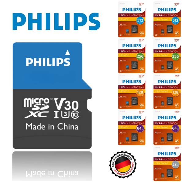 Philips microSD Speicherkarte Ultra Speed Ultra Pro