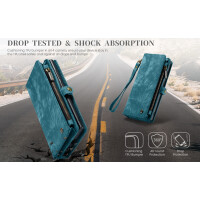 Caseme Samsung Hülle mit Zipper 2in1 Samsung S26 Ultra-Blau