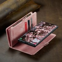 Caseme Samsung Hülle mit Zipper 2in1 Samsung A57 5G-Rosa
