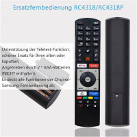 Fernbedienung für Telefunken Smart TV Fernseher