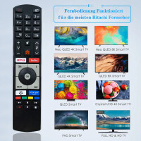 Fernbedienung für Telefunken Smart TV Fernseher