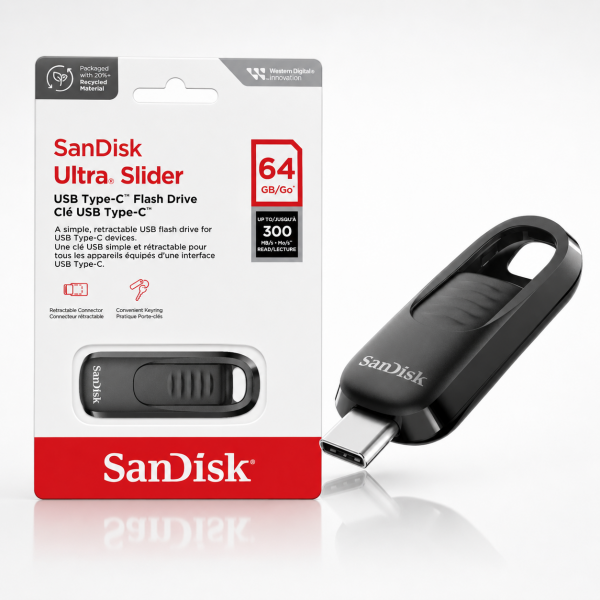 Sandisk Ultra Slider USB Type-C 64GB
