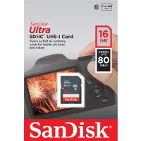 Sandisk Ultra SD UHS-I Speicherkarte 16 GB