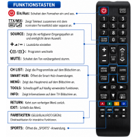 Fernbedienung für Samsung Smart TV Fernseher BN59-01199G